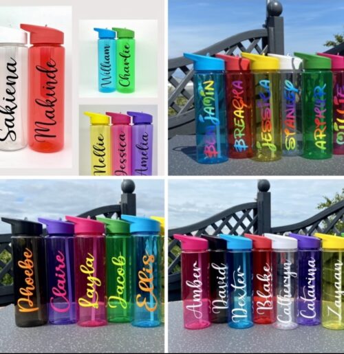 Flip Top Straw Bottles