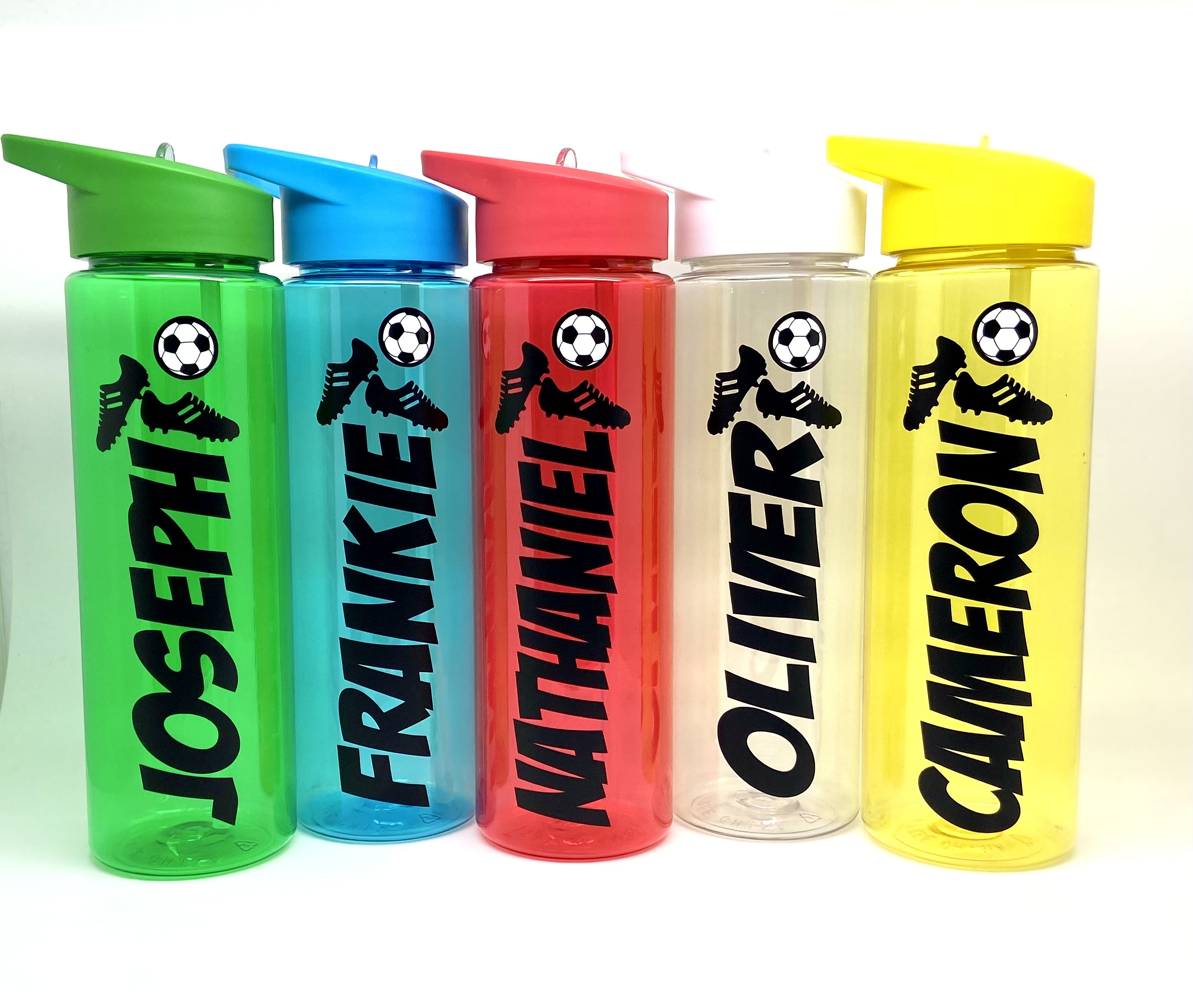 Football Themed Flip Top Straw Bottle 700ml Name It With Love
