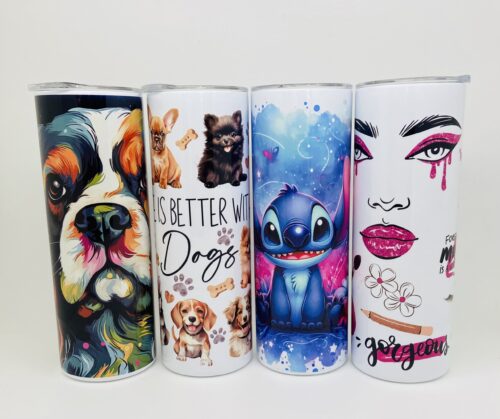 Bottles And Mugs With Design Only